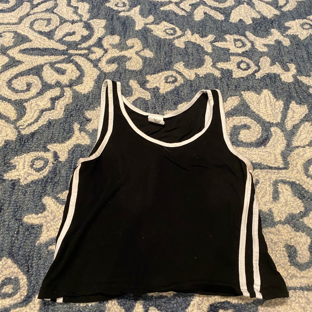 Destined black crop top in size M